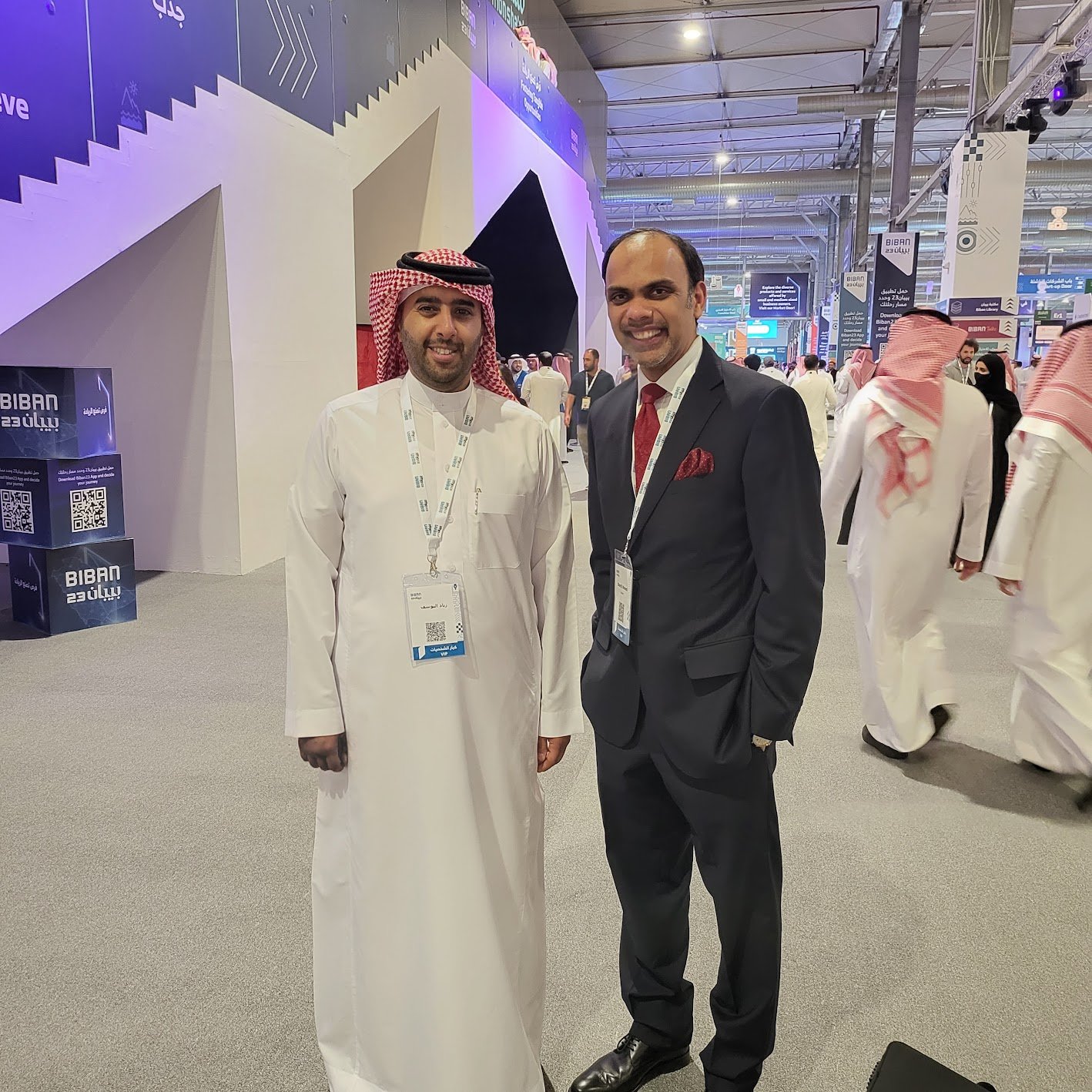Ziad Alyousef with Sharjil Ahmed at BIBAN